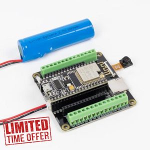 SUNFOUNDER ESP32 Camera Pro Kit with ESP32 WROOM 32E Module Enhanced Breakout Expansion Development Board ESP32CAM Rechargeable Battery Micro SD Card Slot (Compatiple with Arduino)
