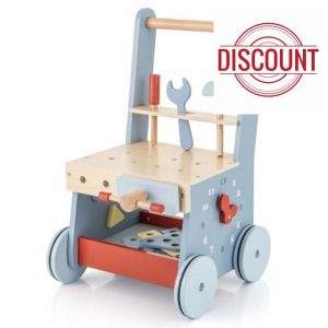 COSTWAY Wooden Baby Walker