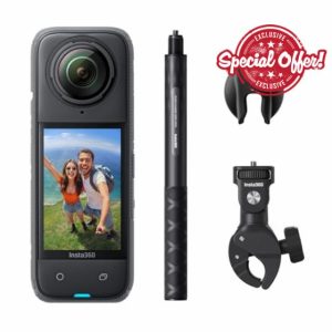 Insta360 X4 Motorcycle Bundle - 8K Waterproof 360 Action Camera