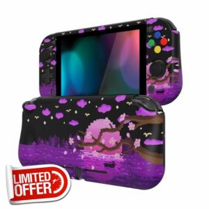 playvital Hard Shell Grip Cover for Nintendo Switch Lite w/Screen Protector & Thumb Grip Caps & Button Caps