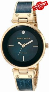 Anne Klein Women's Genuine Diamond Dial Bangle Watch