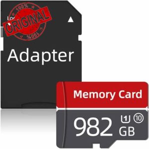Mini Memory Card 982GB - Kedpmaliya High-Speed Full HD TF Card Portable Mini TF Card with Adapter