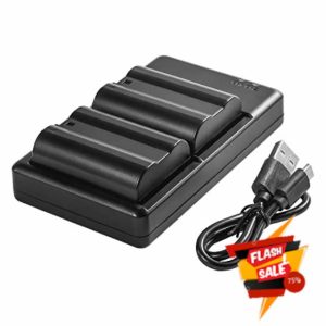 DSTE 7.0V 2550mAh EN-EL15 Replacement Battery Travel Battery Kit Compatible with Nikon EN-EL15a and Nikon D7100