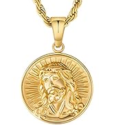 KRKC&CO 2.5mm St Christopher Necklace for Men, 22