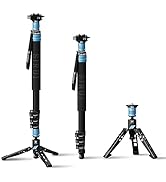 SIRUI 190cm Monopod with Feet, Quick Release Plate Kit, Aluminum Camera Monopod, Innovative Quick...