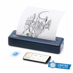 iDPRT MT890 Portable Wireless Printer - Bluetooth Inkless Printer for Travel