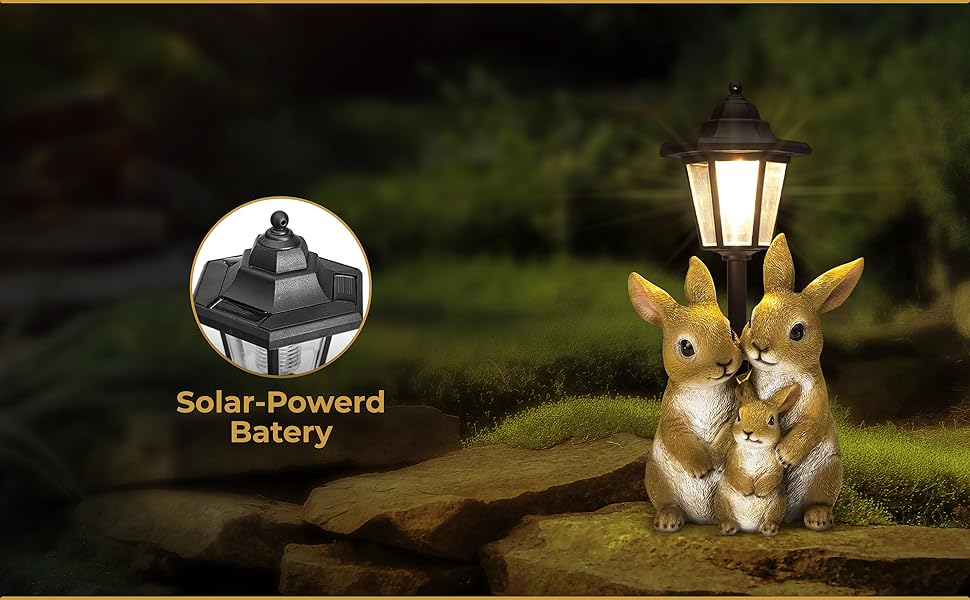 UrbanHaven solar garden ornaments outdoor lights