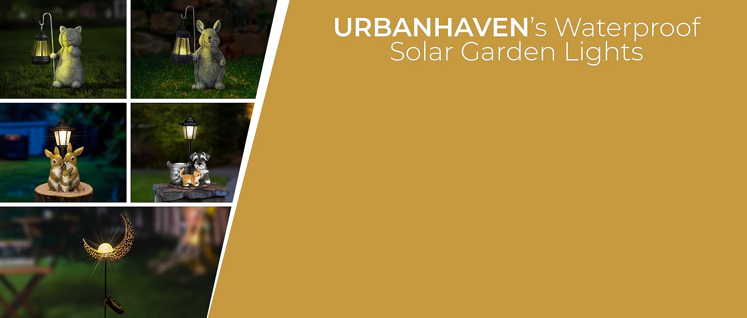 urbanhaven solar gardern ornaments lantern lights