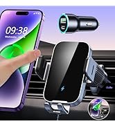 ISEYOU Bluetooth Car Adapter, Bluetooth 5.3 FM Transmitter for Car, 48W Dual USB Bluetooth Adapte...