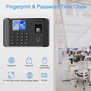 Employee Time Clock with RFID & Password