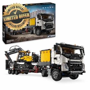 LEGO Technic Volvo FMX Truck & EC230 Electric Excavator Construction Toy for 10 Plus Year Old Boys & Girls
