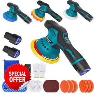 Buffer Polisher Cordless Car Polisher Buffer Machine Car Buffers And Polishers Kit Cordless Polisher with 2 ×2.0Ah Batteries