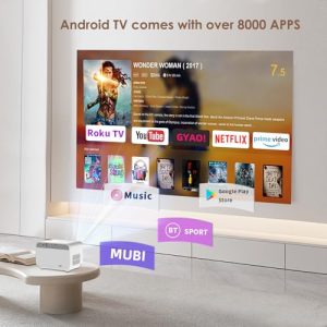 FunFlix A1 Fully Automatic Smart Projector with WiFi and Bluetooth