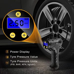 12V USB Rechargeable Battery 150PSI Portable Car Tyre Pump