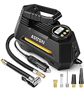 AstroAI Tyre Inflator Air Compressor 12V DC, Digital Car Tyre Pump 150 PSI, Preset Tyre Pressure ...