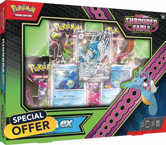Pokémon TCG: Scarlet & Violet—Shrouded Fable Kingdra ex Special Illustration Collection (1 Full-Art Foil Promo Card