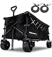MoverX Festival Trolley on Wheels, Folding Wagon, Portable Camping Cart, Collapsible Foldable Tro...