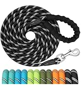 X XBEN Training Leads for Dogs,15M/33FT Strong Rope Long line Dog Lead Leash with Soft Padded Han...