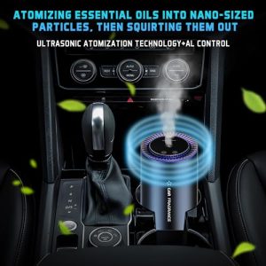 Waterless Ultrasonic Atomization Diffuser for Car Deodorize
