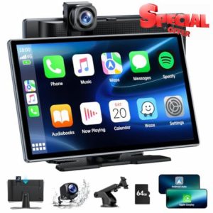 LAMTTO Wireless Car Stereo for Apple CarPlay Android Auto