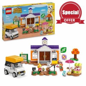 LEGO Animal Crossing K.K.’s Concert in the Plaza Building Toy for 7 Plus Year Old Girls and boys