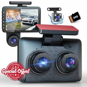 Dash Cam Front and Rear 1080P Full HD