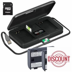 Palogreen NB-2L Battery And Charger With LCD Display For Canon Digital Rebel XT XTi PowerShot S80 S70 S60 S50 S45 S40 S30 G9 G7 VIXIA HF EOS 400D 350D