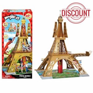 Miraculous Bandai Tales Of Ladybug And Cat Noir Paris Heroez Playset | 50'' Girls Playset With 3 Levels And 40+ Accessories Compatible With 26cm Ladybug Figures | Dolls Playset For Girls