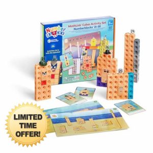 Learning Resources MathLink Cubes Numberblocks 21–30 Activity Set