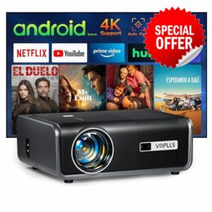 [Built-in Apps & Auto Focus/Keystone] Smart Projector 4K