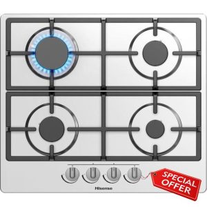 Hisense GM643XHC Gas Hob with 4 Cooking Zones