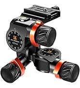 K&F Concept Professional Gimbal Head Heavy Duty Metal 360 Degree Panoramic Tripod Head with Stand...