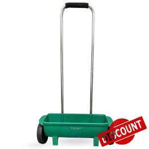 Crystals 12 Litre Lawn & Grass Seed Spreader for Granular Fertiliser and Lawn Treatments | Adjustable Settings
