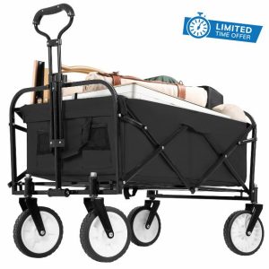 Best Office Collapsible Wagon Folding Foldable Garden Cart with Large Capacity