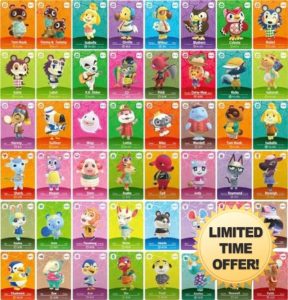 Complete Series 5 Pack of 48 Mini NFC Cards Compatible with Animal Crossing New Horizons on Switch.