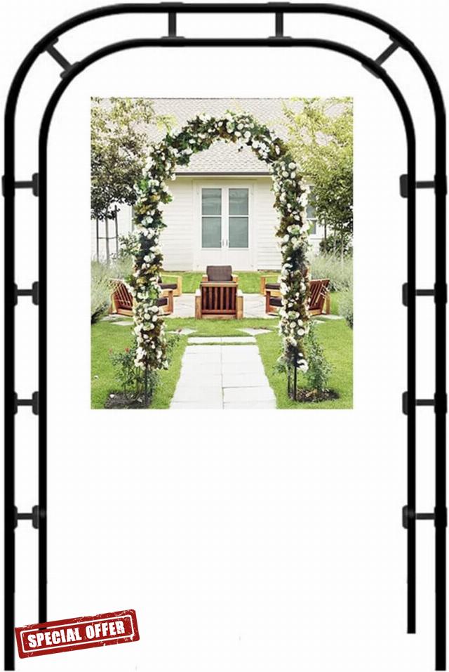 ZJFJMBD Garden Arch Trellis Heavy Duty - Rose Arch Decoration for Weddings 120cm 140cm 160cm 180cm 200cm 240cm 280cm 350cm Balloon Support Frame