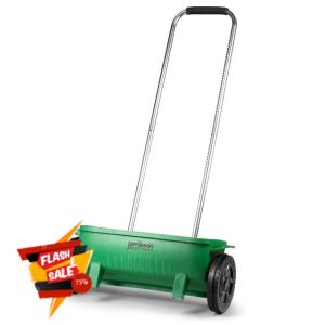 Jamieson Brothers Lawn Spreader 10L - Wheeled Drop Spreader for Lawn and Grass Seed