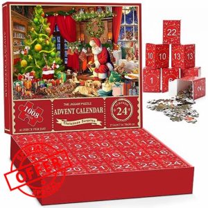 Advent Calendar 2024 Christmas Jigsaw Puzzle - Santa Claus Prepares Gifts