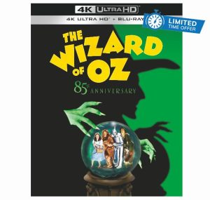 The Wizard of Oz 85th Anniversary Theatre Edition with Steelbook [4K Ultra HD] [1939] [Blu-ray] [Region Free]