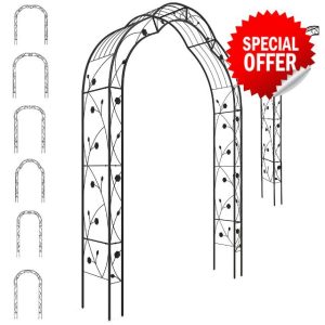 GiantexUK 2.5M Metal Garden Arch
