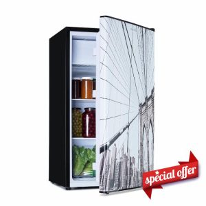 Klarstein CoolArt Fridge-Freezer Combination - Refrigerator with 2 Cooling Levels