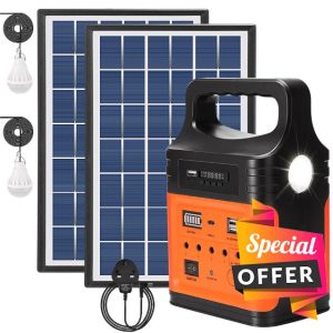 Vclpower 8800mAh Portable Power Station with Solar Panel Type-C Fast Charging Generator