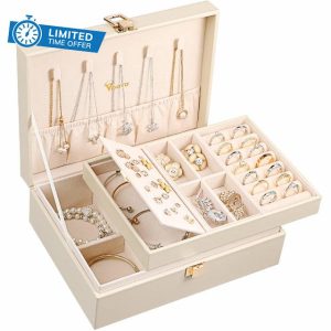 Voova Jewellery Box Organiser for Women Girls