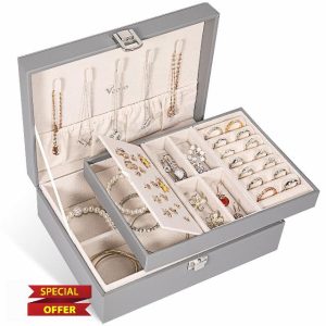 Voova Jewellery Box Organiser for Women Girls