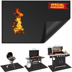 Large 65 x 39 Inch Under Grill Mats for Outdoor Grill