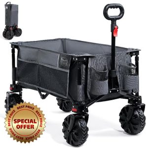 TIMBER RIDGE Festival Trolley Detachable Wide Wheels 100kg Capacity