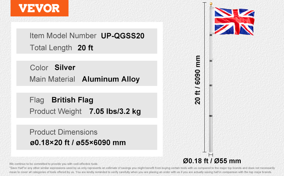 telescopic flag pole