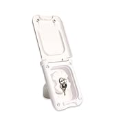 inlet hutch filler cup for camper motorhomes marvix black