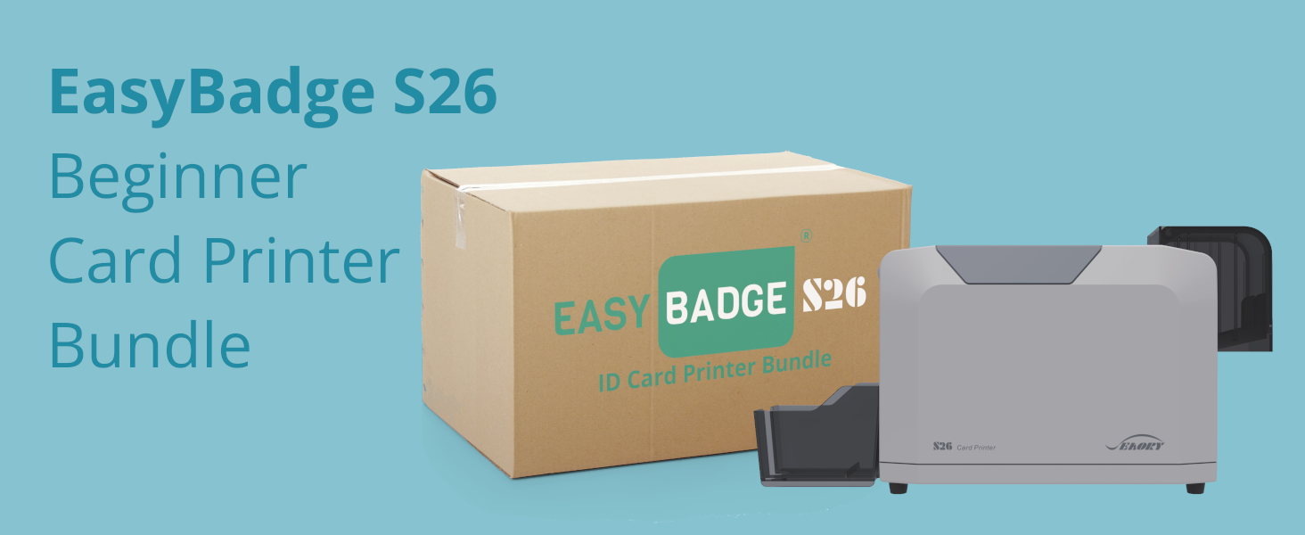 easybadge s26 beginner id card printer