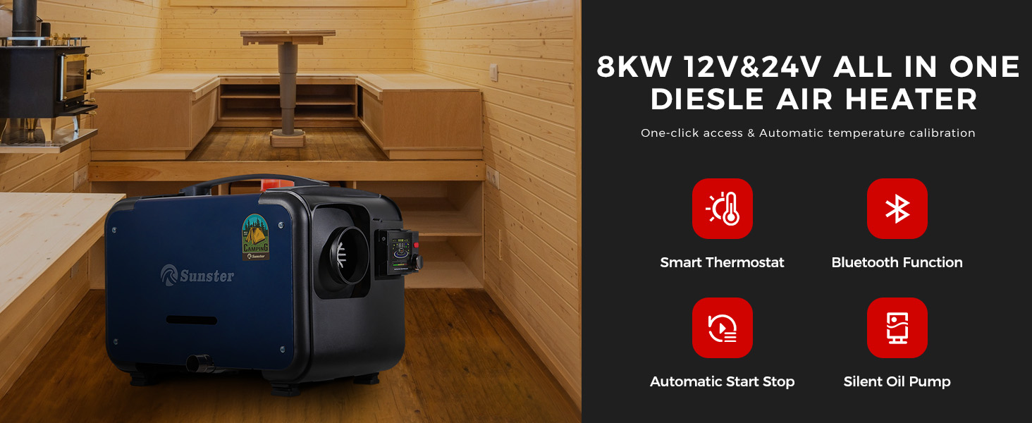 8KW 12V 24V DIESEL HEATER
